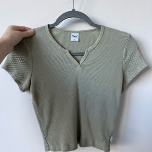 Aritzia TNA Waffle shirt